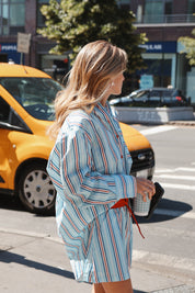 INDI SKIRT BLITHE CHERRY STRIPE