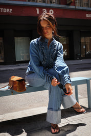 LUNA BLOUSE DENIM