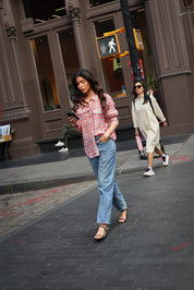 ROMANE SHIRT PAPAYA PLAID