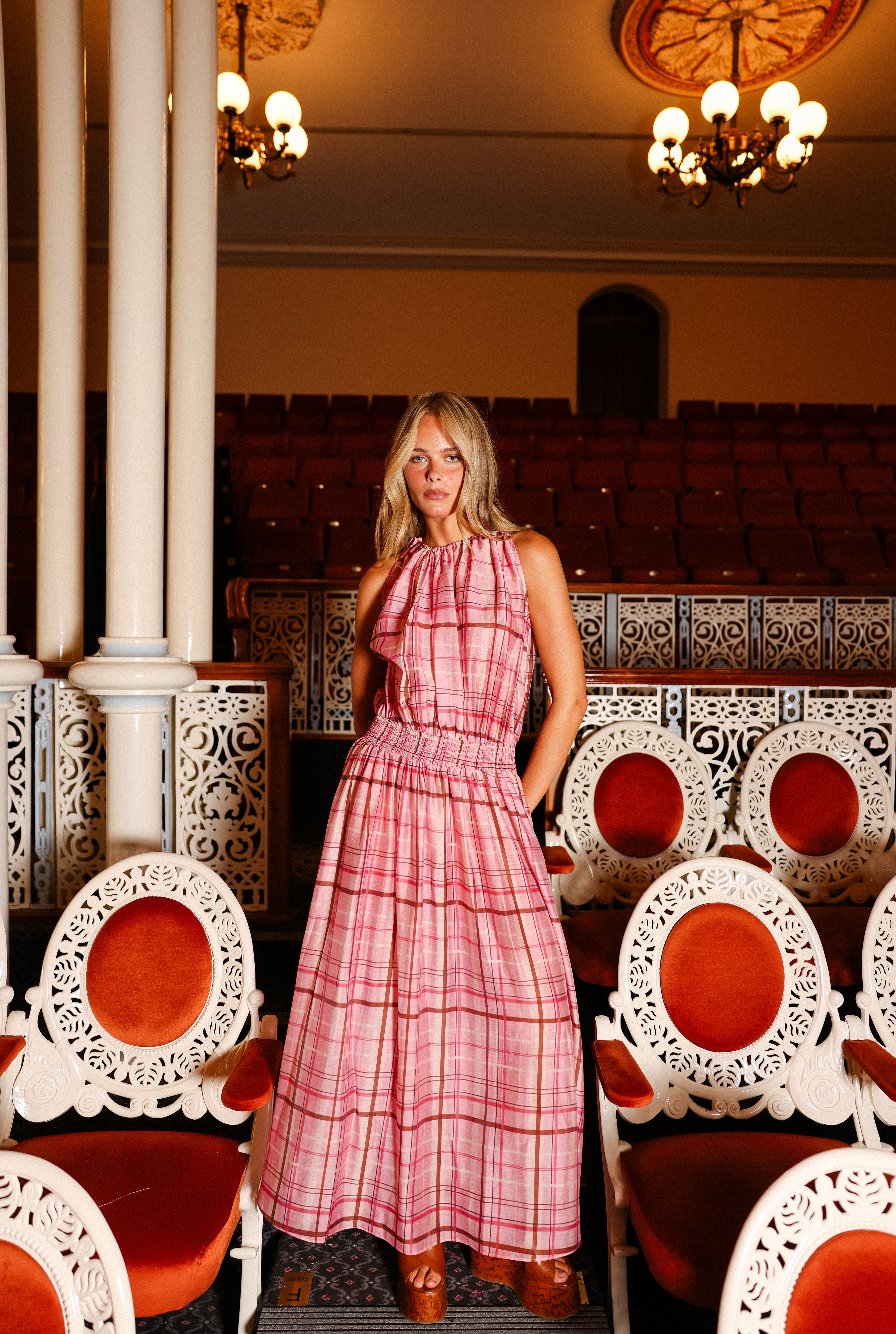 ADRIANNA DRESS JAIPUR CHECK
