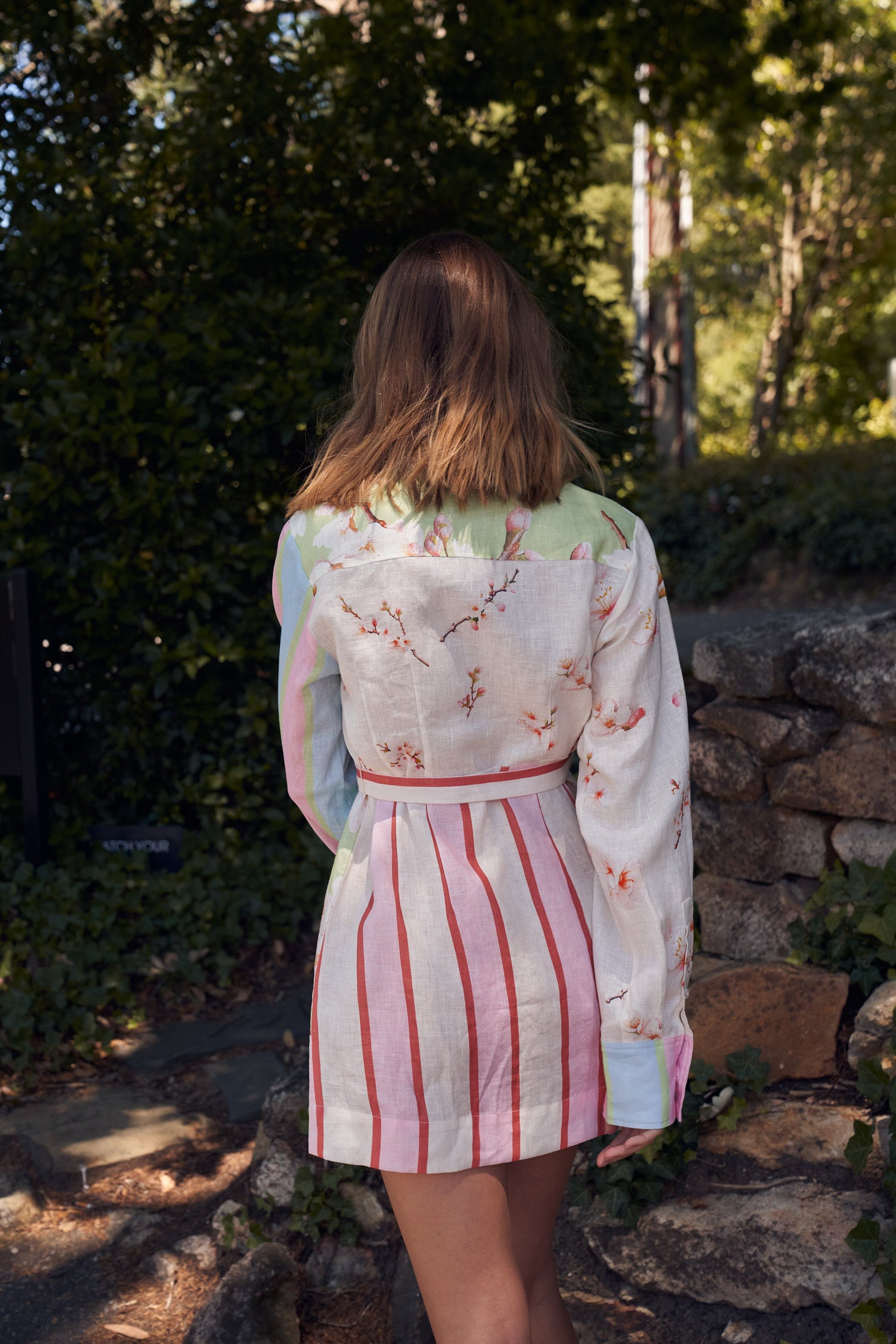 【hana様】papillon stripe shirt dress白 M PAPILLON – Aston Studio