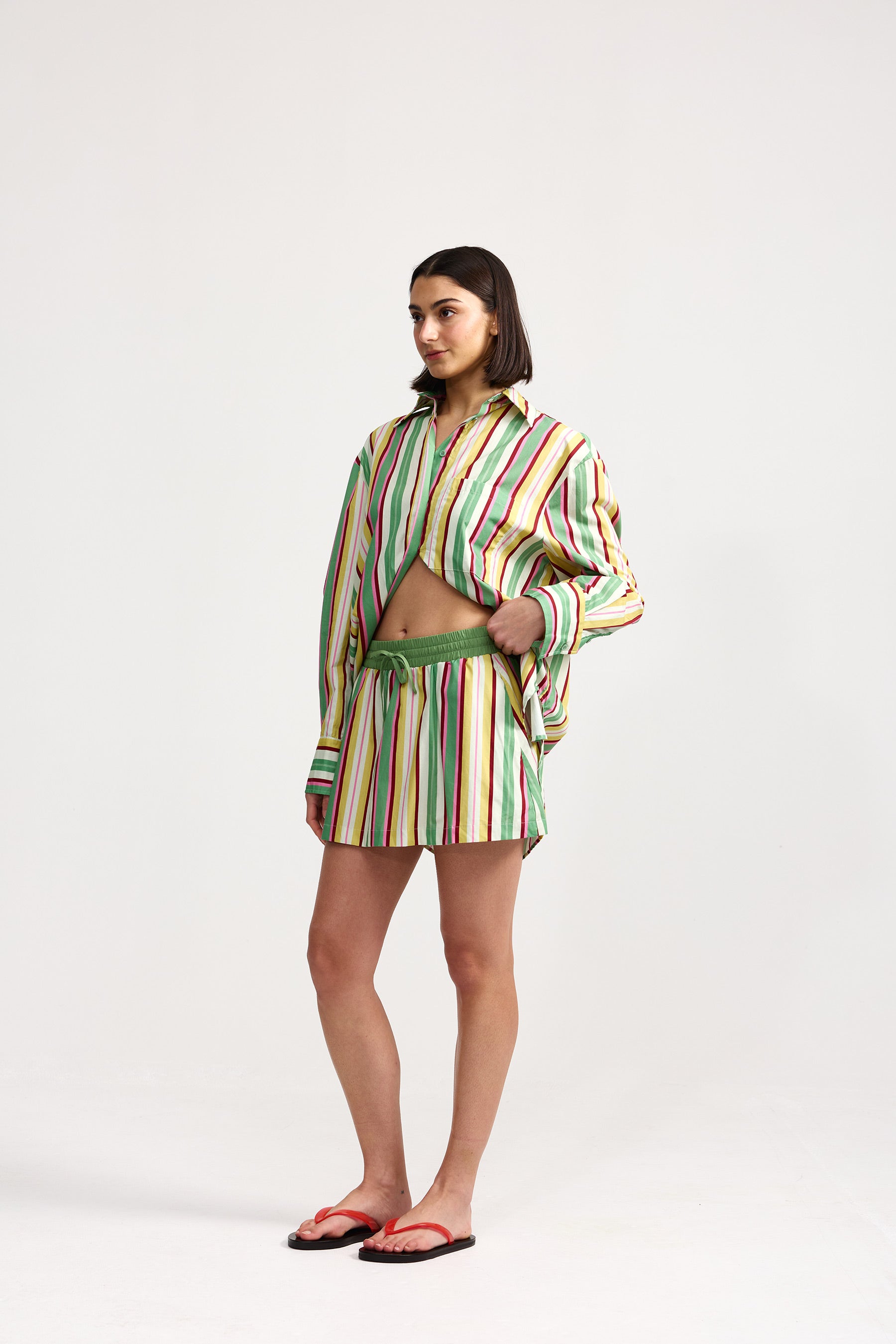 INDI SKIRT MEADOW STRIPE