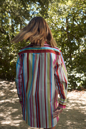 BUDDY SHIRT IN MONARCH STRIPE