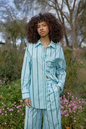 BUDDY SHIRT BLUEBELL STRIPE