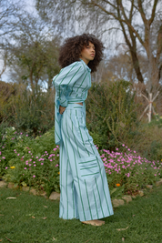 EMMY PANT BLUEBELL STRIPE