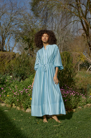 EMERSYN DRESS BLUEBELL STRIPE