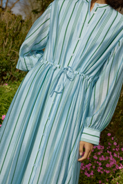 EMERSYN DRESS BLUEBELL STRIPE