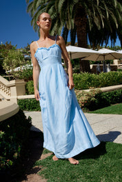 THE RAQUEL DRESS IN ICE BLUE