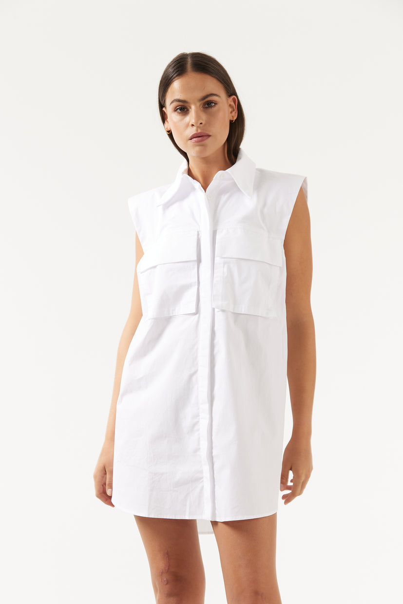 THE SILAS SHIRT DRESS IN OPTIC