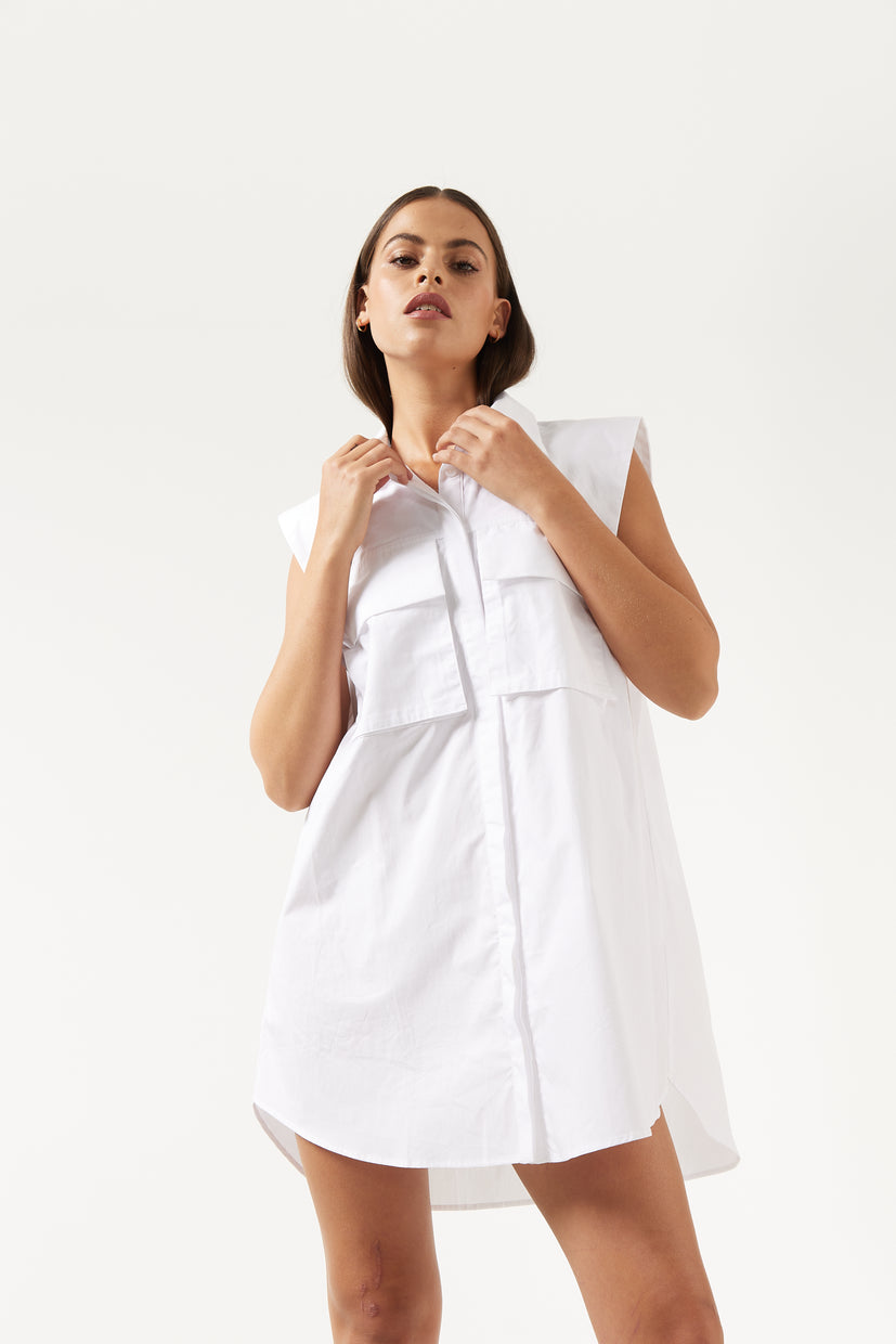 THE SILAS SHIRT DRESS IN OPTIC
